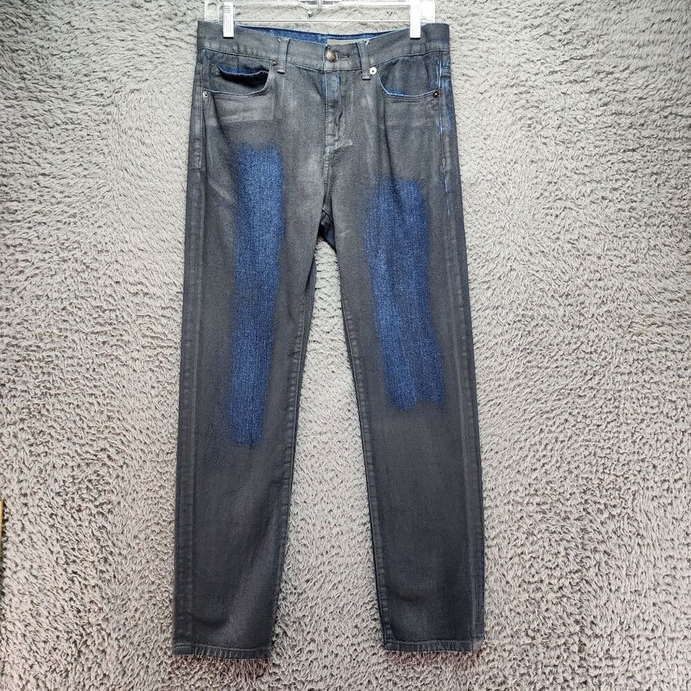 Standard Cloth Jeans Mens 30x30 Gray & Blue Skinny Tapered